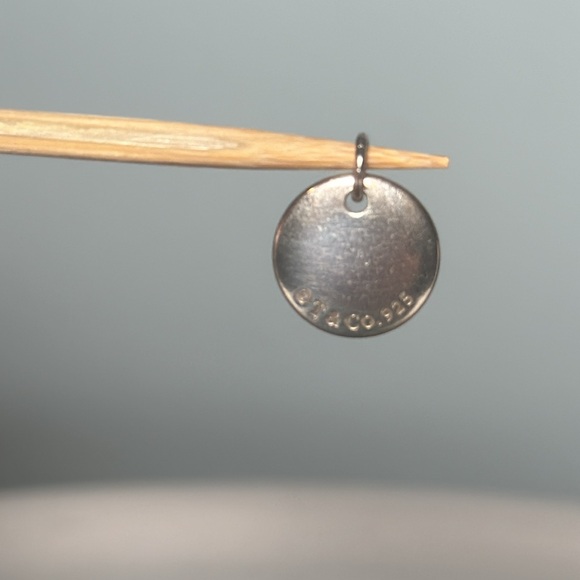 Genuine Tiffany & Co round I Love You charm in sterling silver - Picture 3 of 4